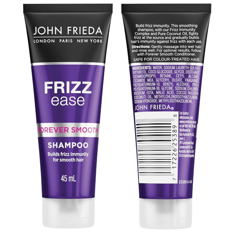 John Frieda Frizz Ease Forever Smooth Shampoo 45mL - small bottle