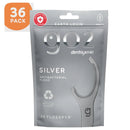 Go2 Dentagenie Floss Picks Silver Anti-Bac Mint 36pack