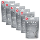 6x Go2 Dentagenie Floss Picks Silver Anti-Bac Mint 36pack