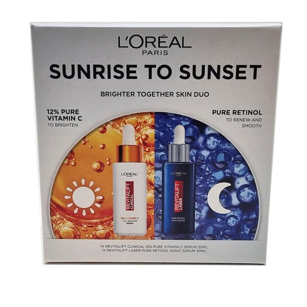 L'Oreal Paris Sunrise to Sunset Pure Vitamin C and Pure Retinol Serum Skin Duo