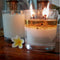 Rosy Gold Double Scented Candles XL Clear - Japanese Honeysuckle