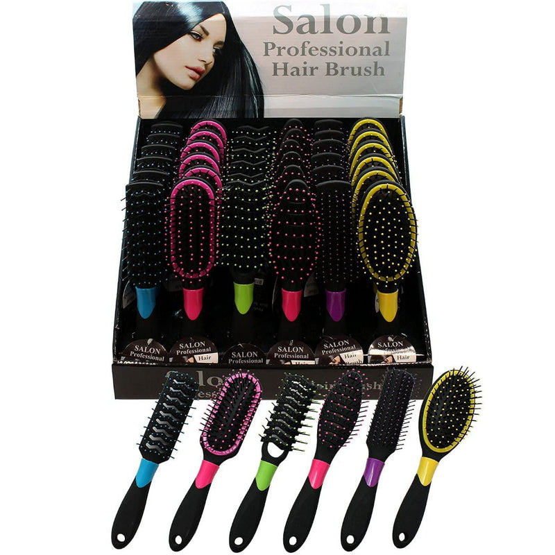 Salon Professional Hair Brush - Pink & Black 1pk