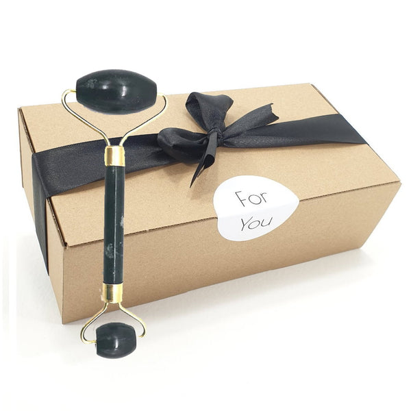 Buy Gift Box - Black Jade Stone Face Massage Roller - Shop Online Beauty Tools