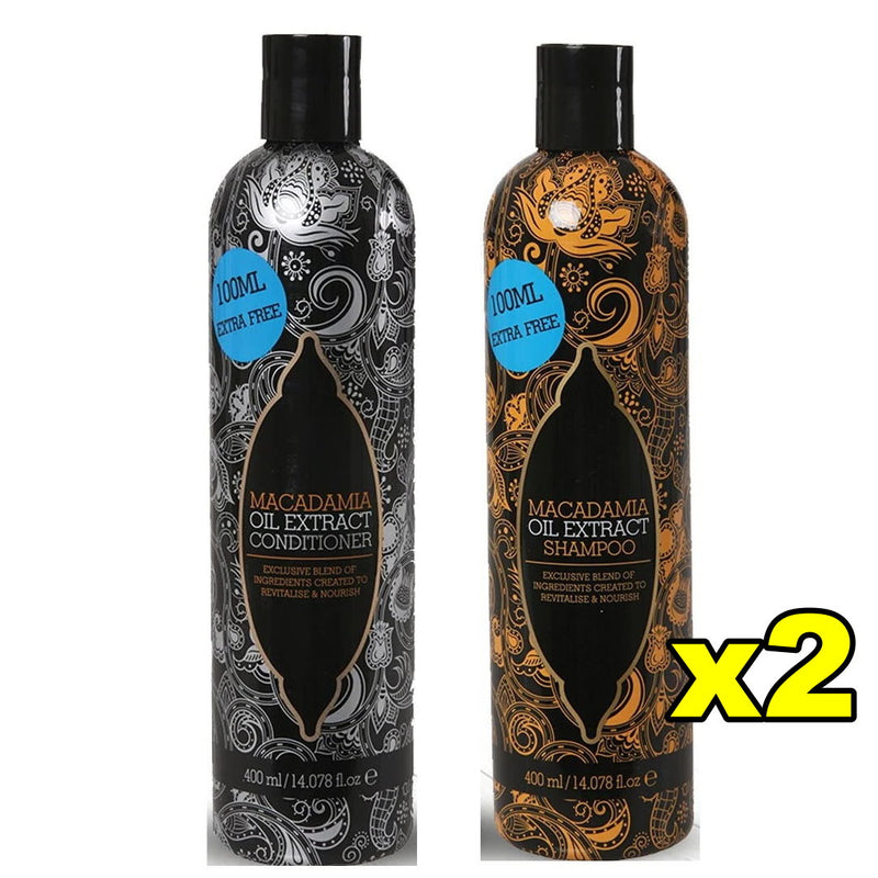 Xpel Macadamia Oil Extract Shampoo & Conditioner 400mL  