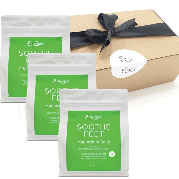 Buy Gift Box - Epzen Soothe Feet Magnesium Soak 450g - Makeup Warehouse Australia