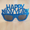 SILVER Happy New Year Diamante Party Sunglasses