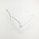 Rosy Lane Square Rimless Jelly Sunglasses - Clear