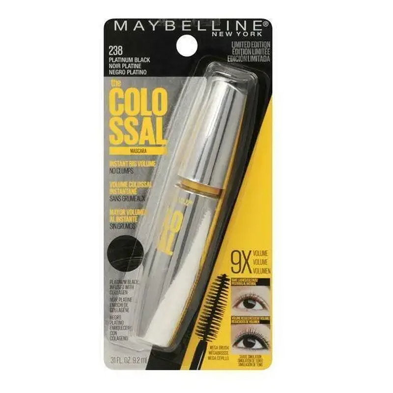 Buy Maybelline the Colossal Mascara 238 Platinum Black - Makeup Warehouse Australia