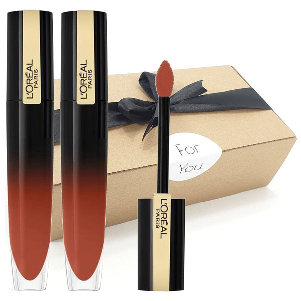 Gift Box LOreal Brilliant Signature Shine Colour Ink 304 Be Unafraid - Makeup Warehouse Australia
