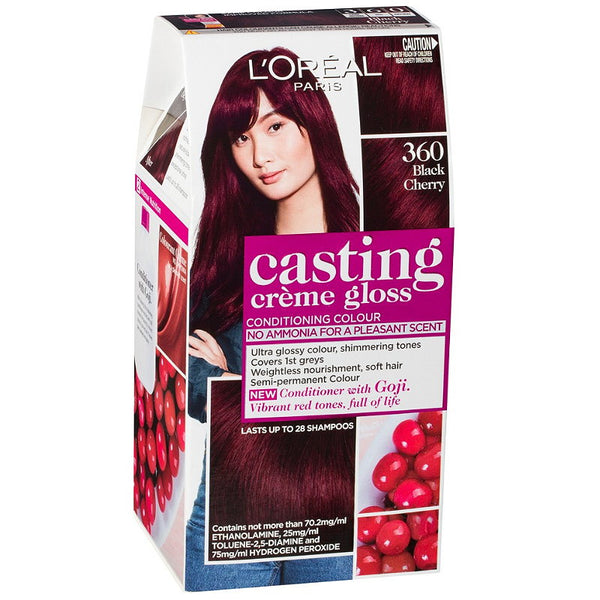 LOreal Casting Creme Gloss Semi-Permanent Hair Colour - 360 Black Cherry