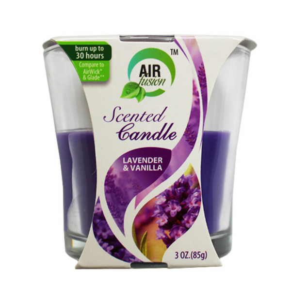 Air Fusion Scented Candle Lavender & Vanilla 85g