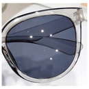 Rosy Lane Cat Eye Round Sunglasses Clear - Black