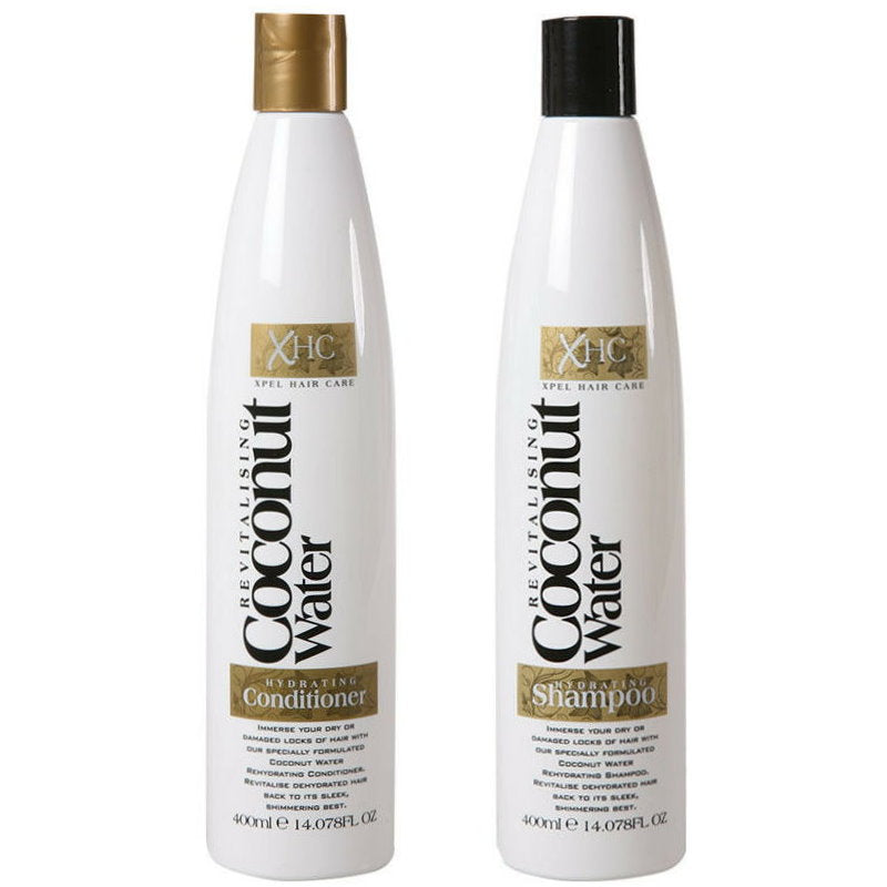 2x XHC Revitalising Coconut Water Hydrating Shampoo & Conditioner 400mL