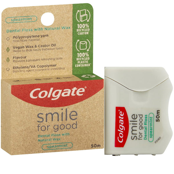 Colgate Smile for Good Dental Floss 50m - Spearmint - Makeup Warehouse Australia 