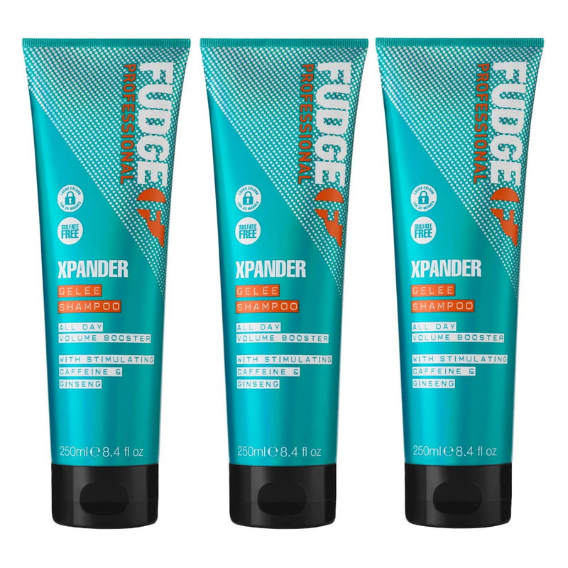 3x Fudge Xpander Shampoo All Day Volume Booster 250 ml