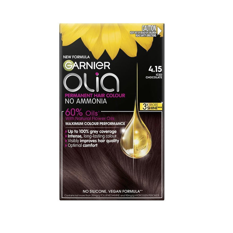 Garnier Olia Permanent Hair Colour - 4.15 Iced Chocolate