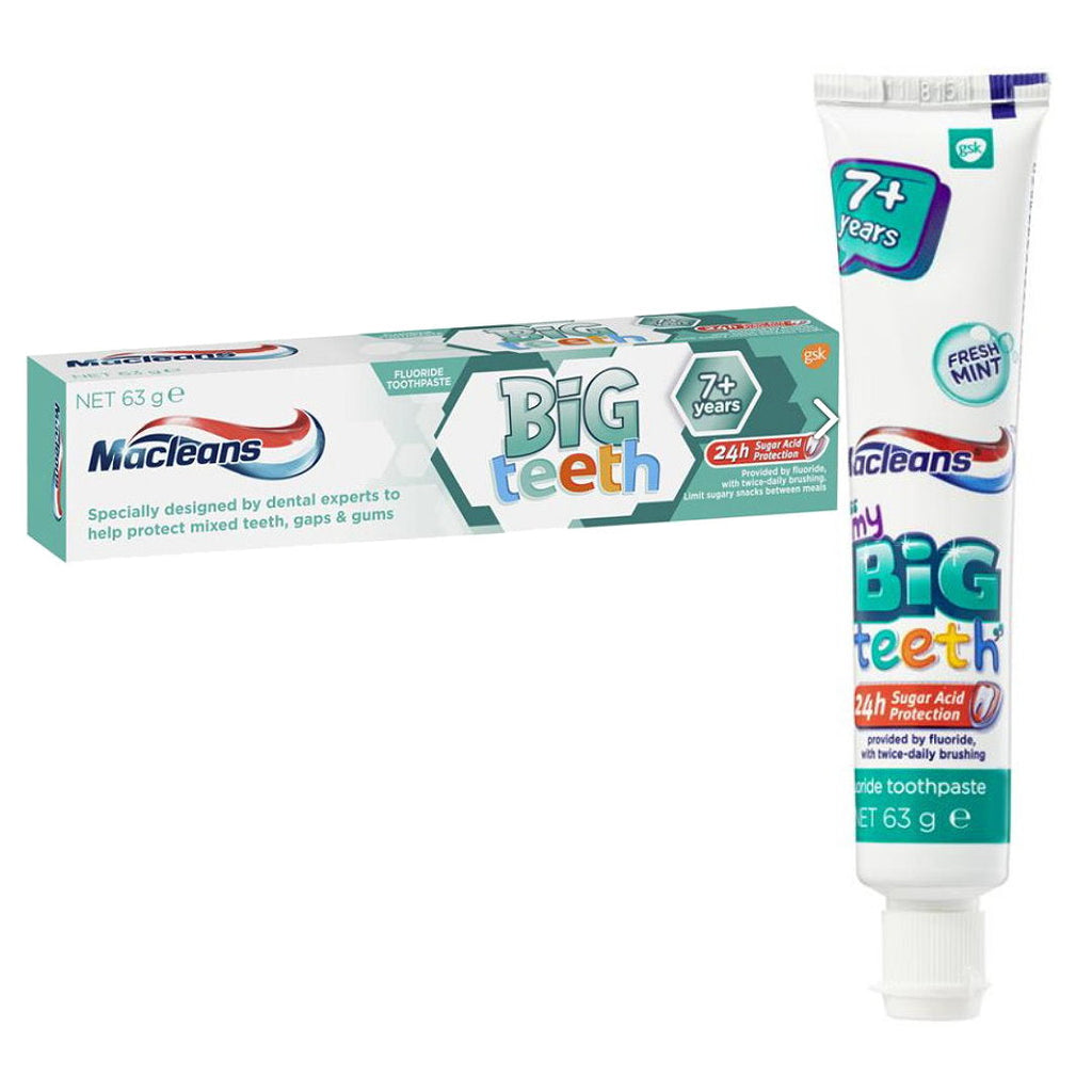 Big Toothpaste 24pk Macleans Toothpaste Kids Big Teeth for Children 7+ Years Old Mint ...