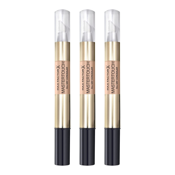 3x Max Factor Mastertouch All Day Concealer 303 Ivory