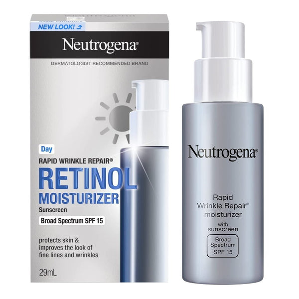 Neutrogena Rapid Wrinkle Repair Retinol Moisturiser Sunscreen SPF 15 - Makeup Warehouse Australia