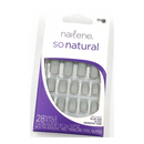 Nailene So Natural 28 Short Artificial Nails 14 Sizes Grey 71100