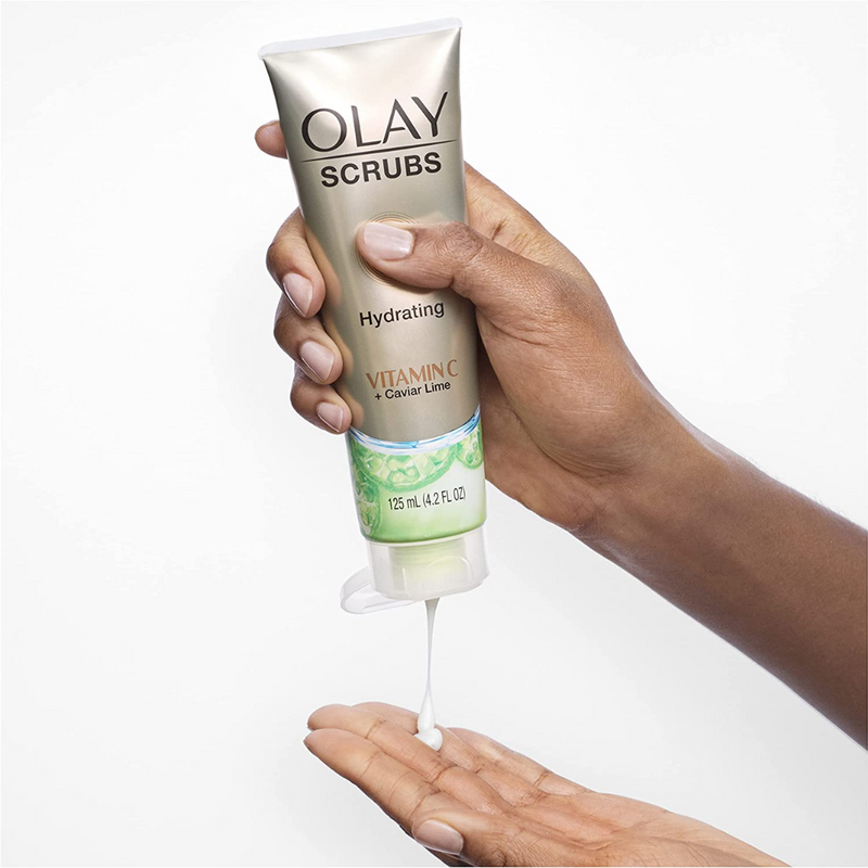 Buy Online Olay Scrubs 5 in 1 Cleansers Hydrating Vitamin C Caviar Lime - Makeup Warehouse Australia 