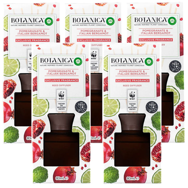 Buy Air Wick Botanica Pomegranate & Italian Bergamot Reed Diffuser 80mL - Makeup Warehouse Australia 