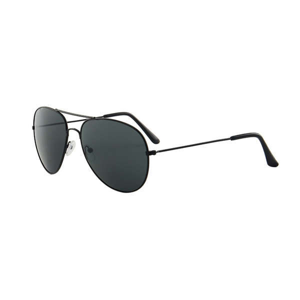 Rosy Lane Retro Aviator Sunglasses Black Frame - Black