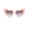 Rosy Lane Retro Heart Sunglasses Pink