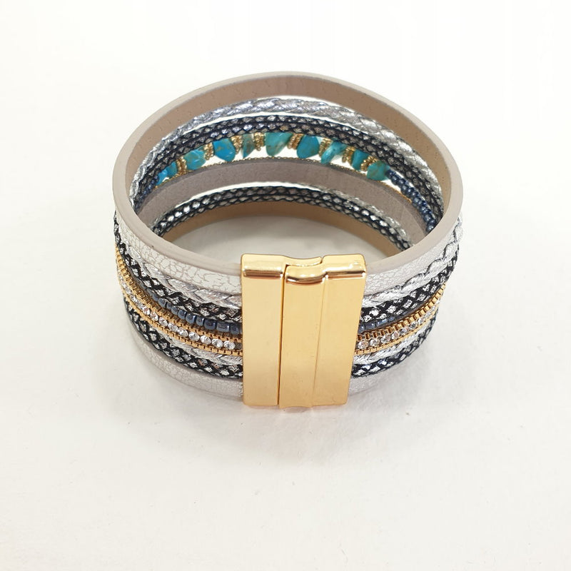 Rosy Lane Blue Stone Charm Bracelet