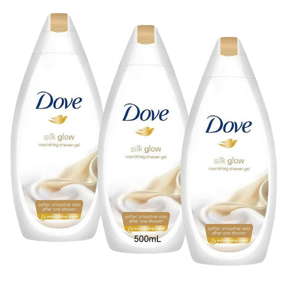 Buy Now - Dove Silk Glow Nourishing Body Wash 500mL - Makeup Warehouse Australia