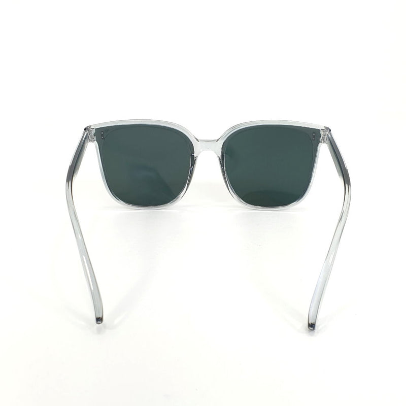 Rosy Lane Square Transparent Grey Sunglasses - Black