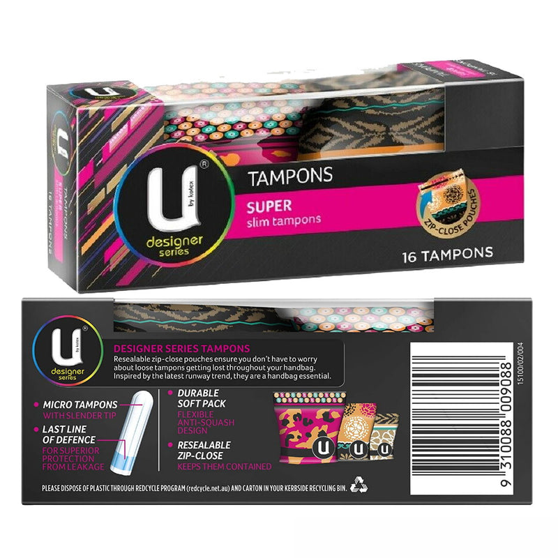 Tampons Super Pack of 16 - U by Kotex Designer
