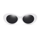 Rosy Lane Vintage Oval Sunglasses White