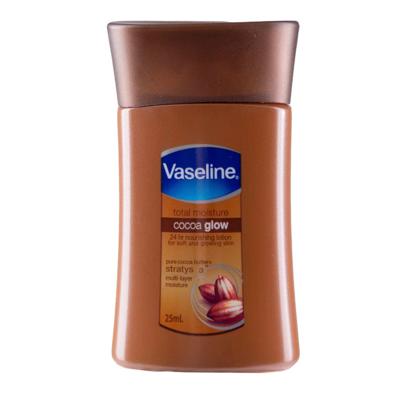 6x Vaseline Cocoa Glow Skin Body Lotion - Hand Bag Size 25mL