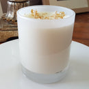Rosy Gold Double Scented Candles Large Frosted Gloss - Pina Colada
